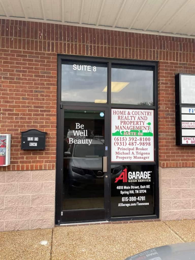 A1 Garage Door Service Spring Hill Storefront