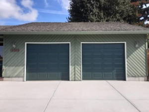 Navy Blue Garage Door