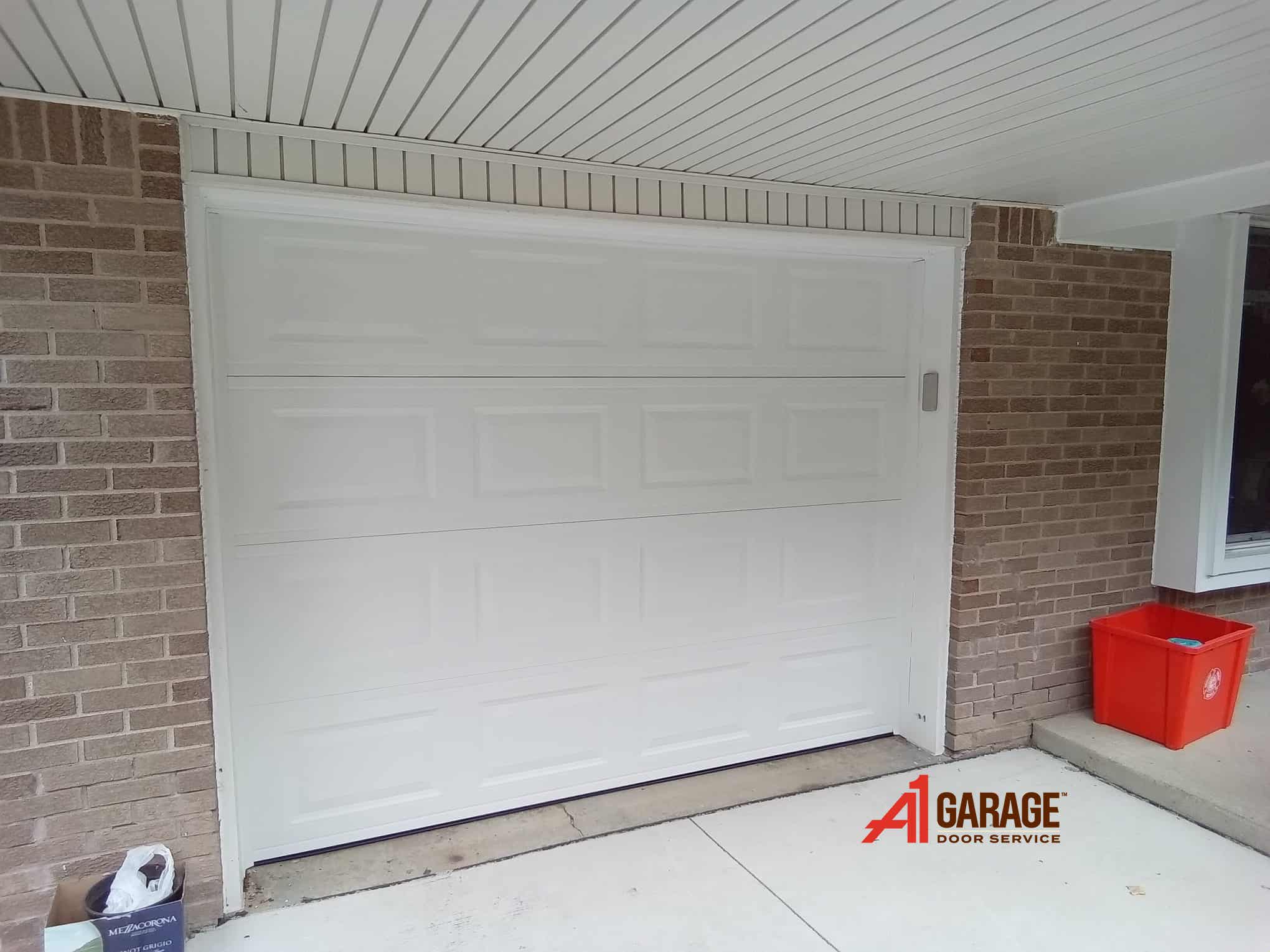white garage door near you