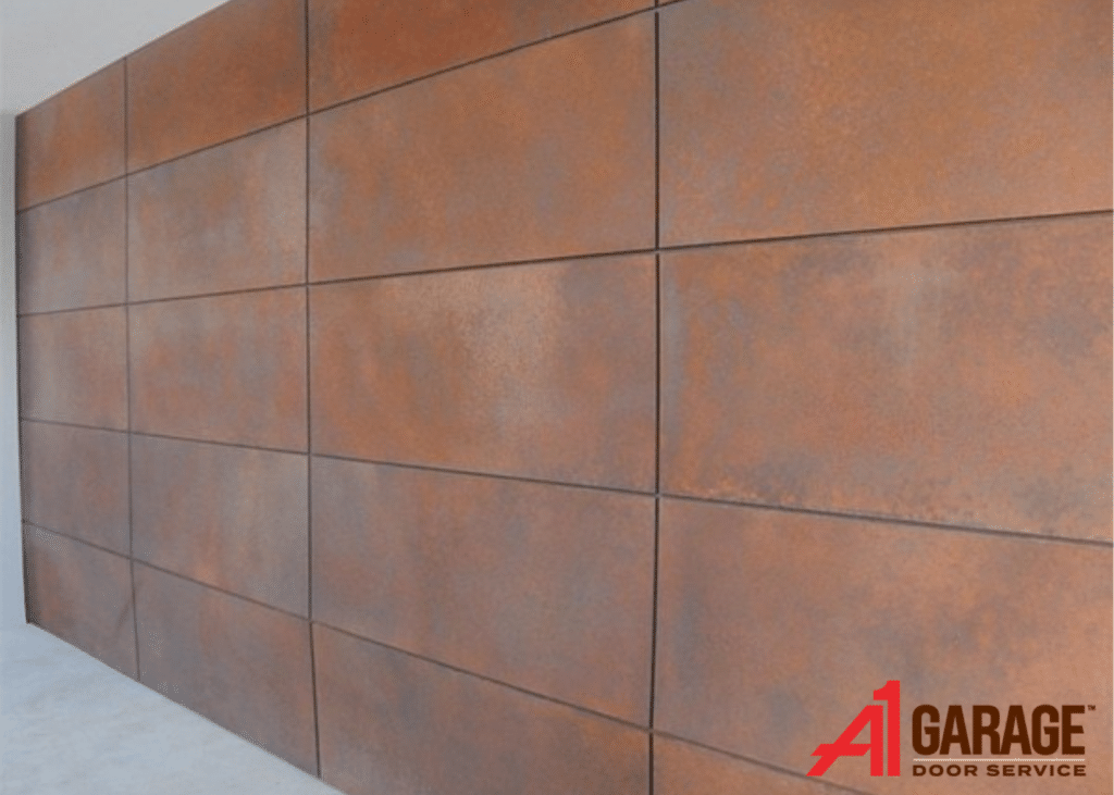 copper garage door installation